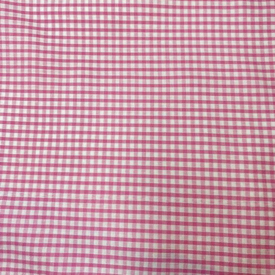 Pink Gingham Fabric Fat Quarter