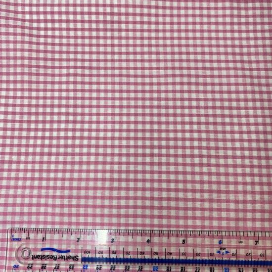 Pink Gingham Fabric Fat Quarter #2
