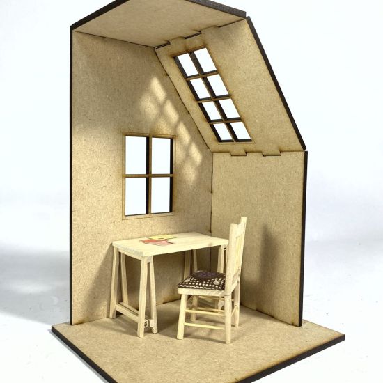 Attic Room Box Kit (1:12 scale) #4