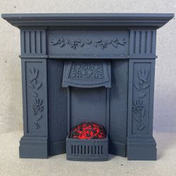Clearance Item - Dolls House Fireplace with Glowing Fire