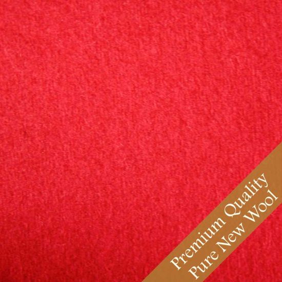 Premium Wool Dolls House Carpet - Red