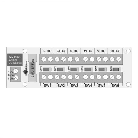12 Socket Connector with 6 Switched #2