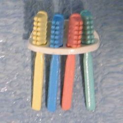 Toothbrushes & Rack
