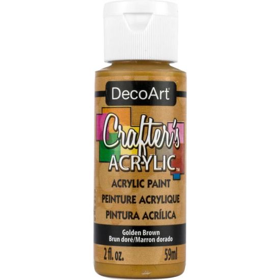 Crafters Acrylic Paint - 59ml - Golden Brown