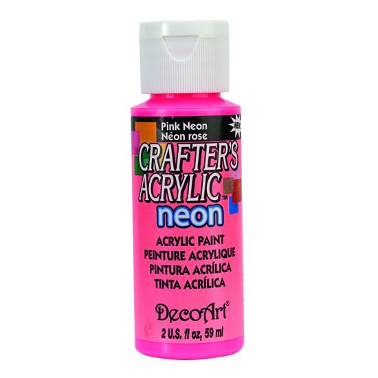 Crafters Acrylic Paint - 59ml - Pink Neon