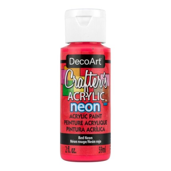 Crafters Acrylic Paint - 59ml - Red Neon