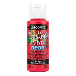 Crafters Acrylic Paint - 59ml - Red Neon