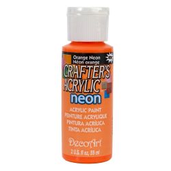 Crafters Acrylic Paint - 59ml - Orange Neon