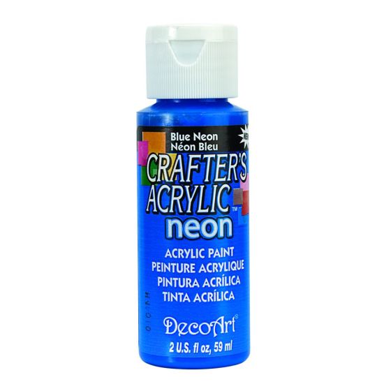 Crafters Acrylic Paint - 59ml - Blue Neon