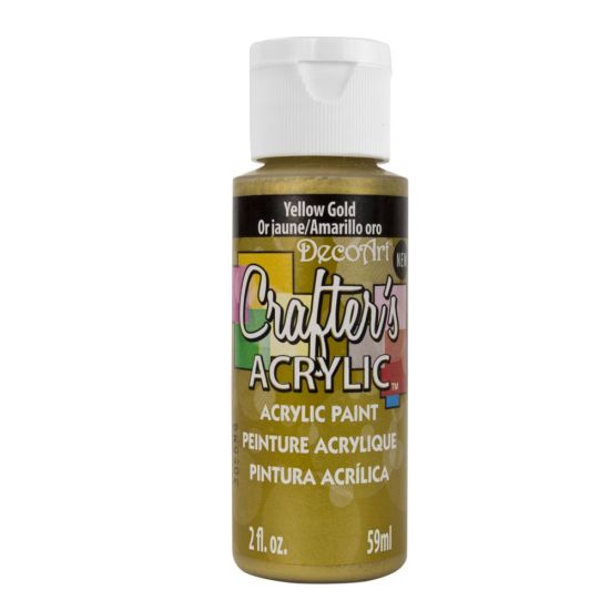 Crafters Acrylic Paint - 59ml - Yellow Gold