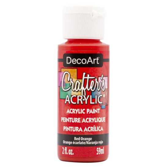 Crafters Acrylic Paint - 59ml - Red Orange