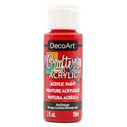 Crafters Acrylic Paint - 59ml - Red Orange