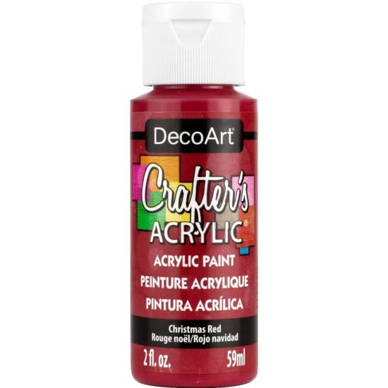 Crafters Acrylic Paint - 59ml - Christmas Red