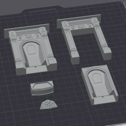 3D Design File for a Glowing Fireplace