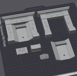 3D Design File for a Glowing Fireplace