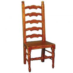 Ladderback Chair with Oak Finish