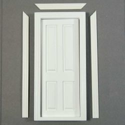 Interior Dolls House Door (White Painted)