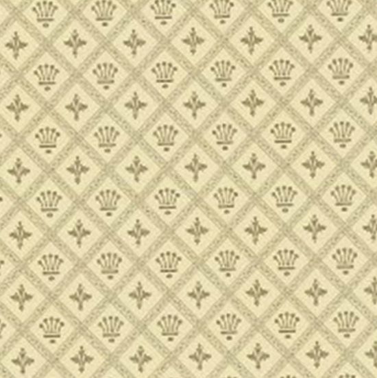 Cardinal Crown Ivory Dolls House Wallpaper