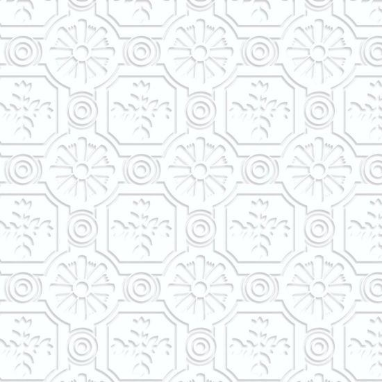 Embossed Anaglypla Botanical Ceiling Paper #2