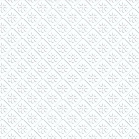 Embossed Anaglypla Flowers Ceiling Paper #2