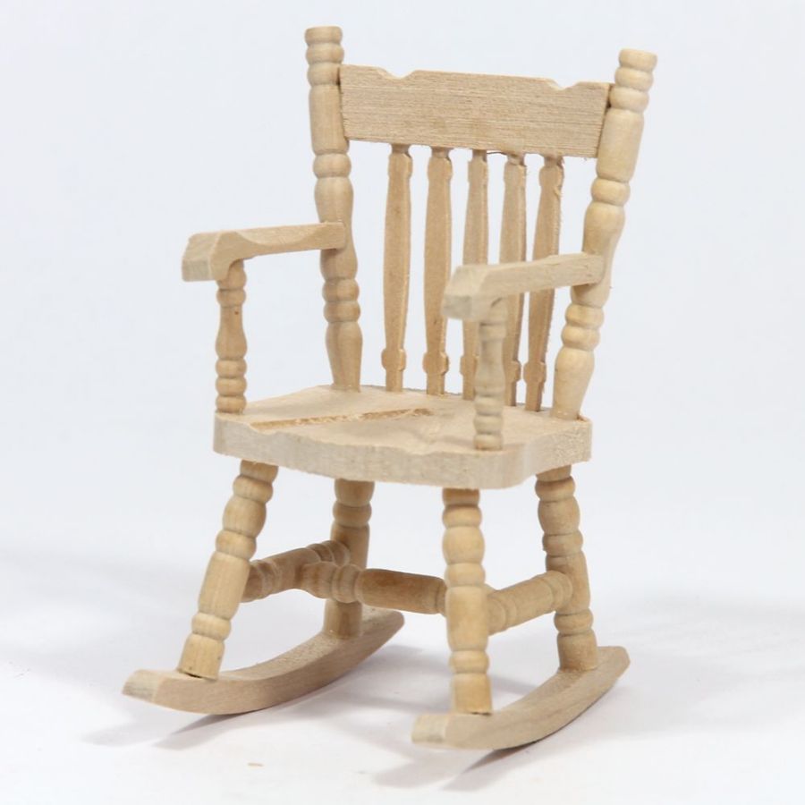 Natural Wood Rocking Chair Bef067 Bromley Craft