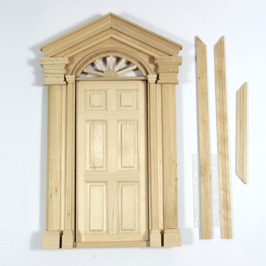 Deluxe Front Door for 1:12 Scale Dolls House (DIY081 