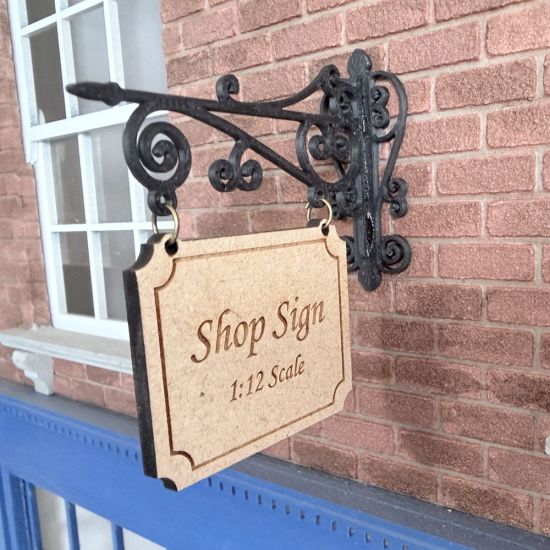 Engraved Hanging Dolls House Shop Sign #3