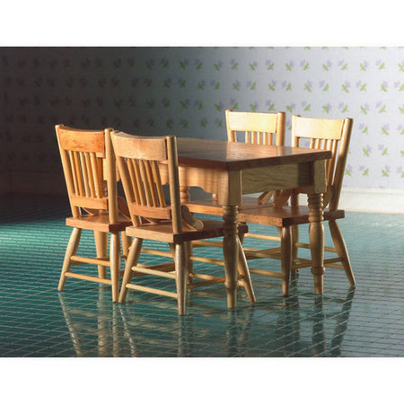 Kitchen Table & Four Chairs 12th Scale #2