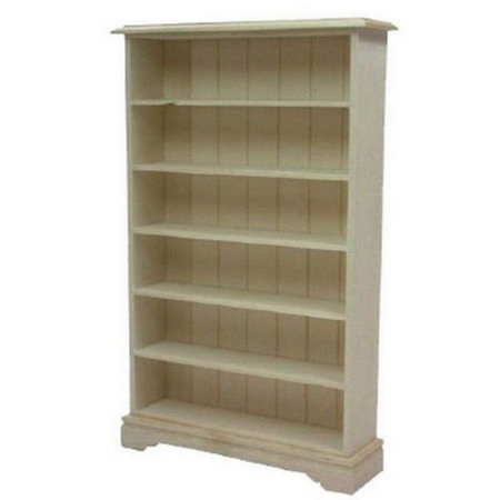 6 Shelf Bookcase - 1:12 Scale - Plain Wood