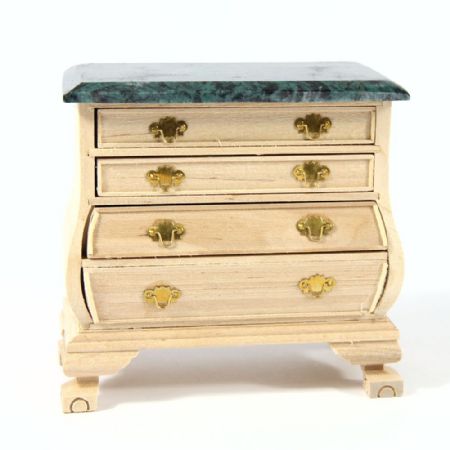 Chest of Drawers - 1:12 Scale - Plain Wood