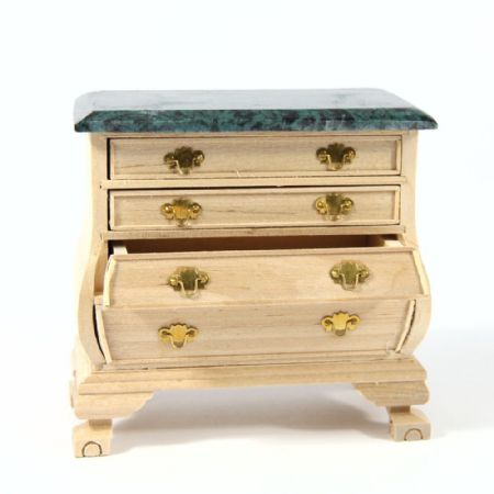 Chest of Drawers - 1:12 Scale - Plain Wood #2