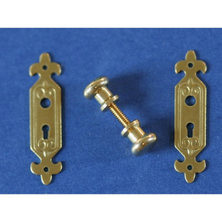 Classic Solid Brass Door Handle and Plate Set