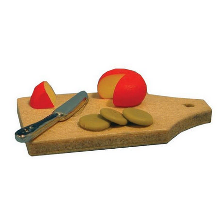 Miniature cheese, biscuits, knife & board