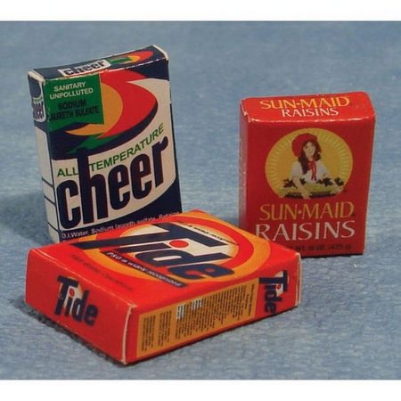 Washing Powder and Raisons 12th Scale Shopping