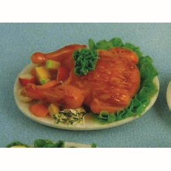 Large Roast Chicken Platter for Dolls House