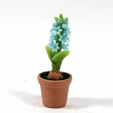 Pot Plant for Dolls House - Blue