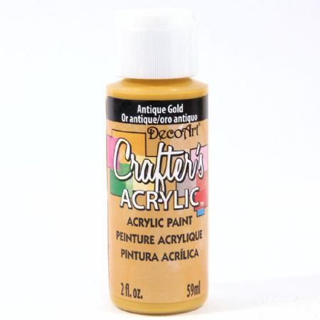 Crafters Acrylic - 59ml Acrylic - Antique Gold