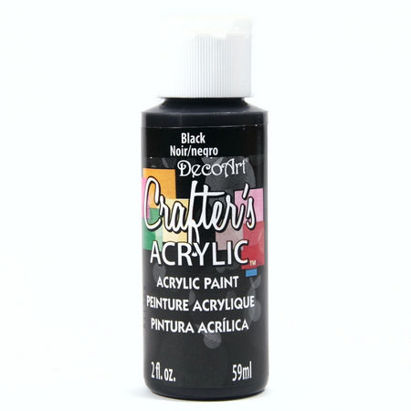 Crafters Acrylic - 59ml Acrylic Paint - Black