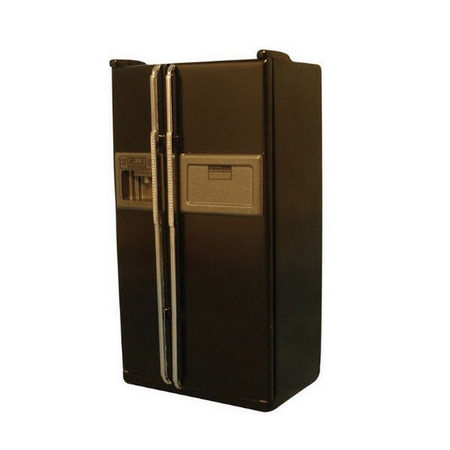 Delux American Fridge, Black - 1:12
