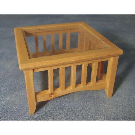 Dolls House Glass Topped Coffee Table