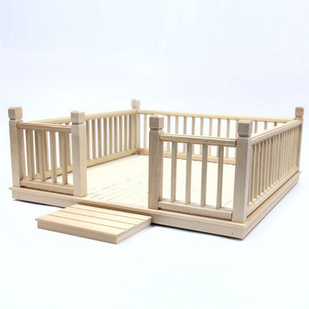 Wooden Garden Decking Kit - 1:12 Scale