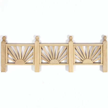 Wooden Sun Trellis Fence