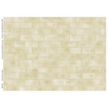 Sandstone Floor Tile Sheet for 1:12 scale Dolls House