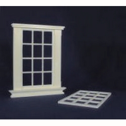 Georgian 12 Pane Window Frame (Plastic) 1:24 scale