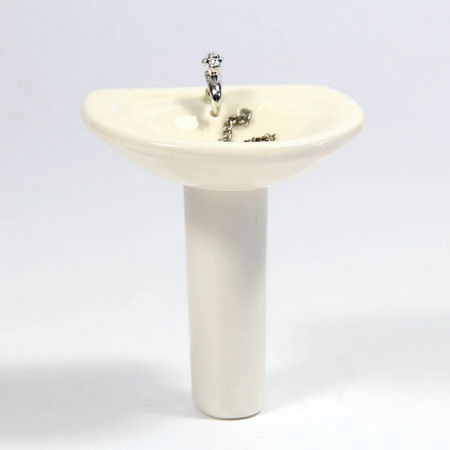 Round Ceramic Sink for Dolls House #2