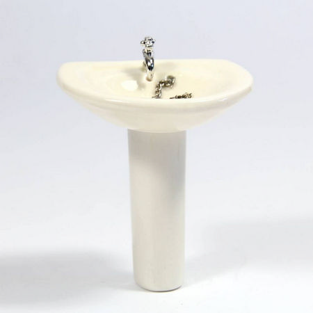 Ceramic Pedestal for Dolls House Sink #3