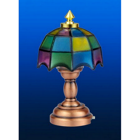 Tiffany Style Table Lamp - LED Includes Battery