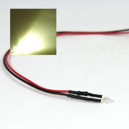 LED Light - Warm White Light - 12V - 3mm