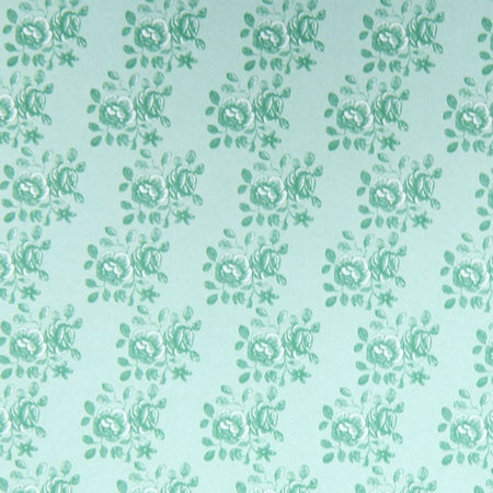 Blenheim Pastel Green on Green Wallpaper - 1:24 Scale