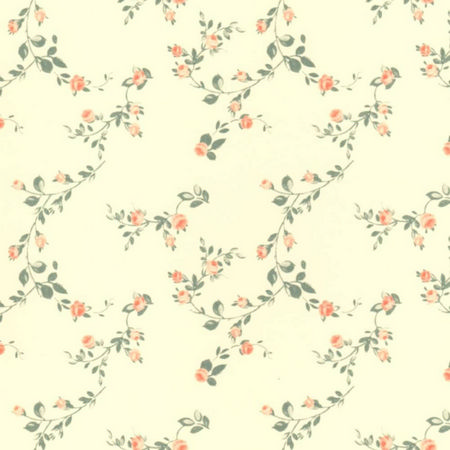 Sissinghurst Apricot With Cream Dolls House Wallpaper